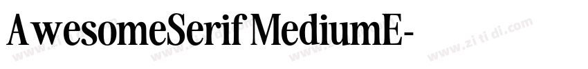 AwesomeSerif MediumE字体转换